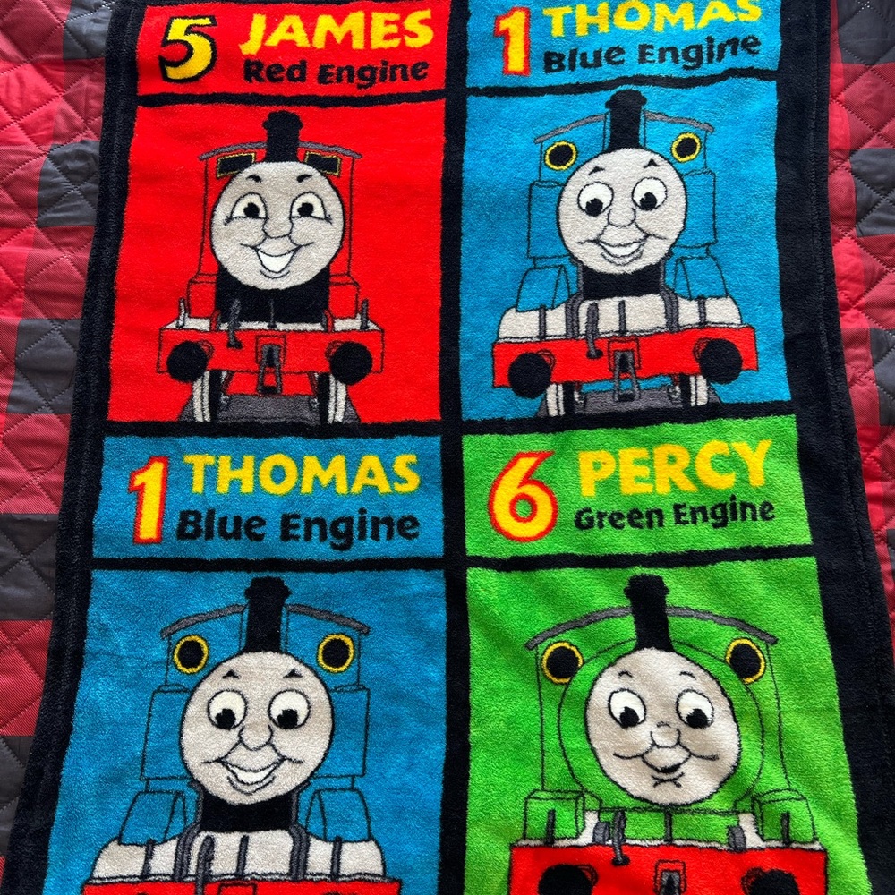 Thomas & Friends Blue and Black Blanket